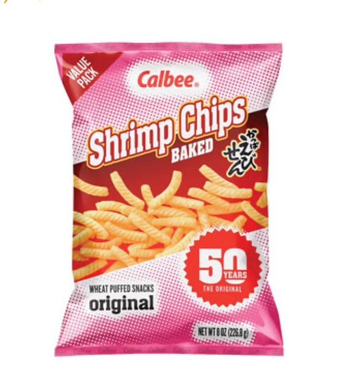 Calbee Shrimp Chips Original Flavor, 8oz