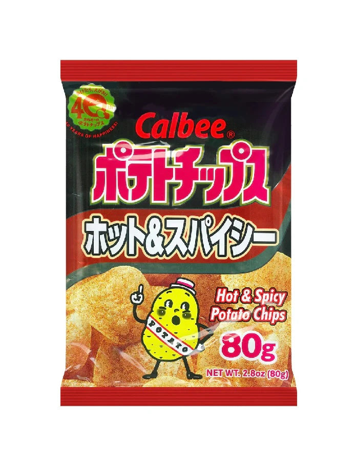 Calbee Hot & Spicy Potato Chips, 80g